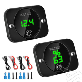 Linkstyle front panel display showing green voltage readout for quick checks