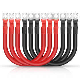 Linkstyle front view pack showing six 2 AWG cables and tidy bundling benefit