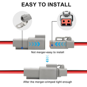 Linkstyle connector mounted on vehicle bracket demonstrating secure attachment benefit