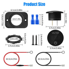 Linkstyle size comparison beside a coin illustrating compact panel fit