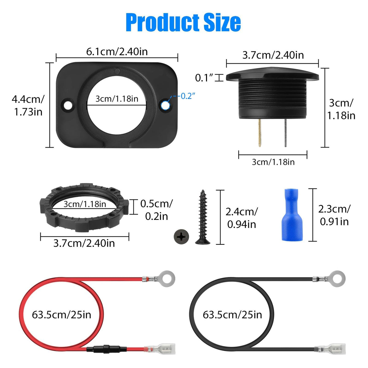 Linkstyle next to a ruler showing compact size for tight dashboard spaces benefit