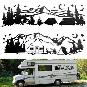 Linkstyle van front view decal applied showing nature motif and instant visual upgrade
