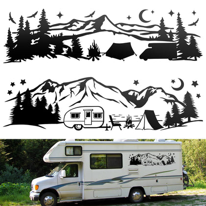 Linkstyle van front view decal applied showing nature motif and instant visual upgrade