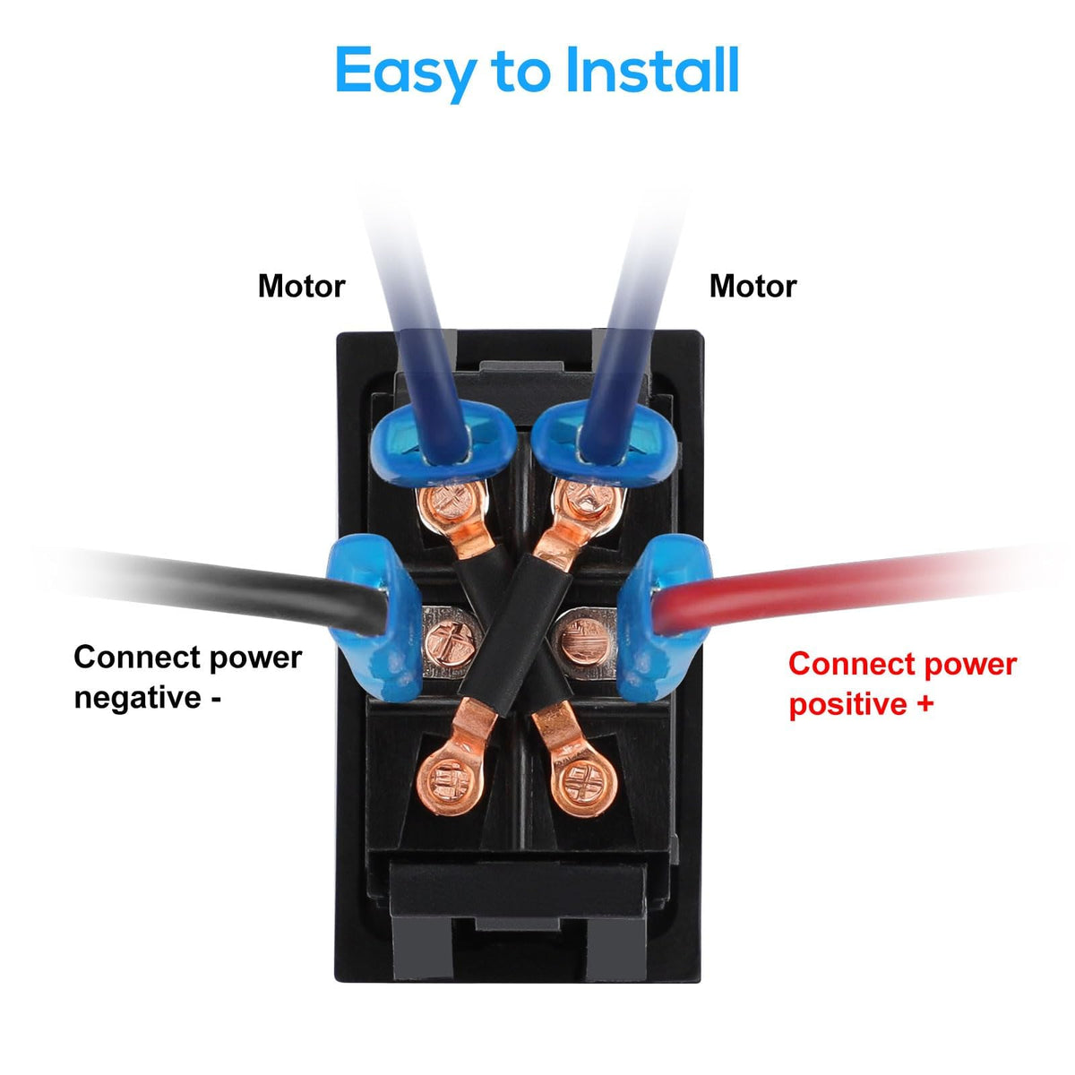 Linkstyle connectors and screws laid out to show included hardware for easy install