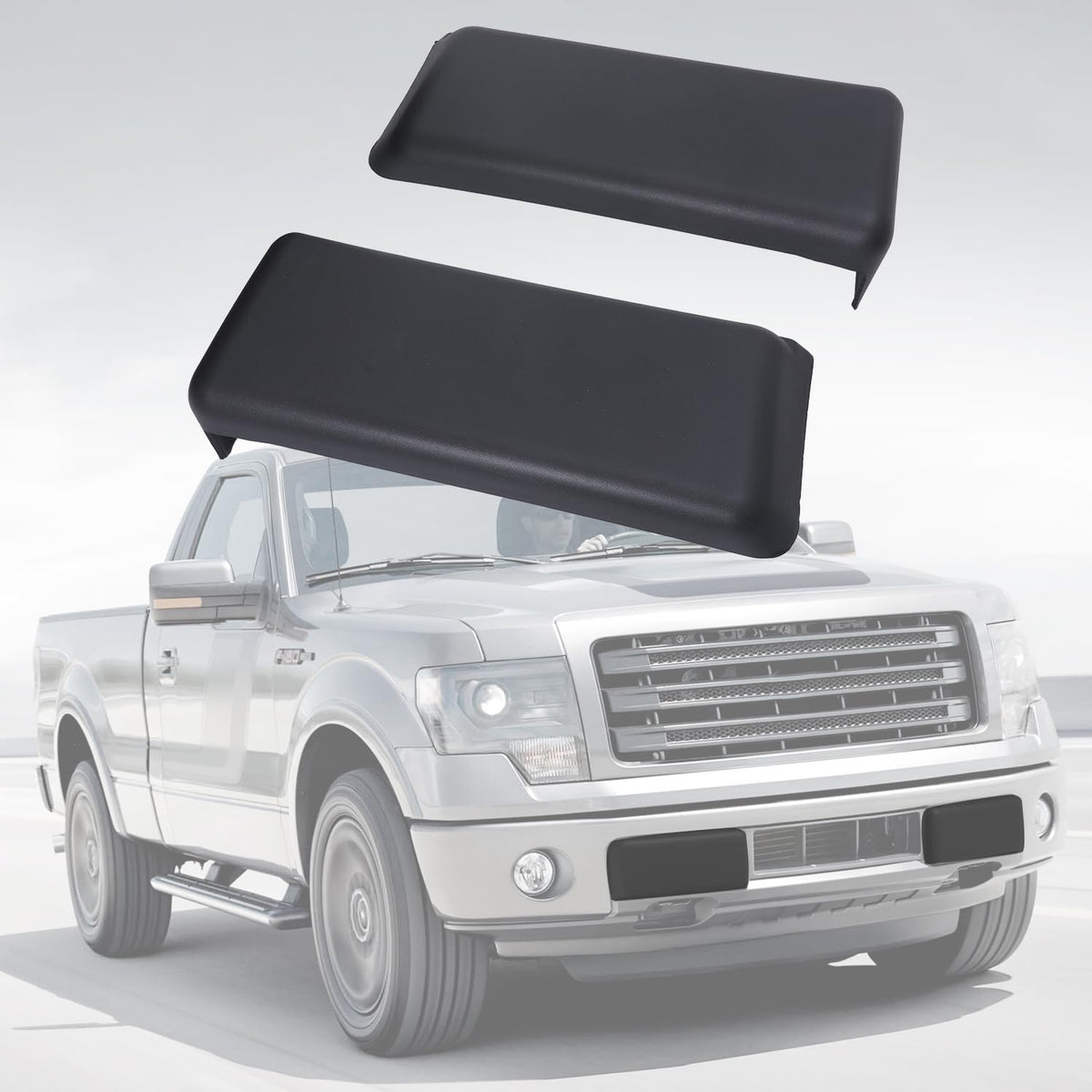 LINOAH front bumper pad front view showing precise fit and restored appearance