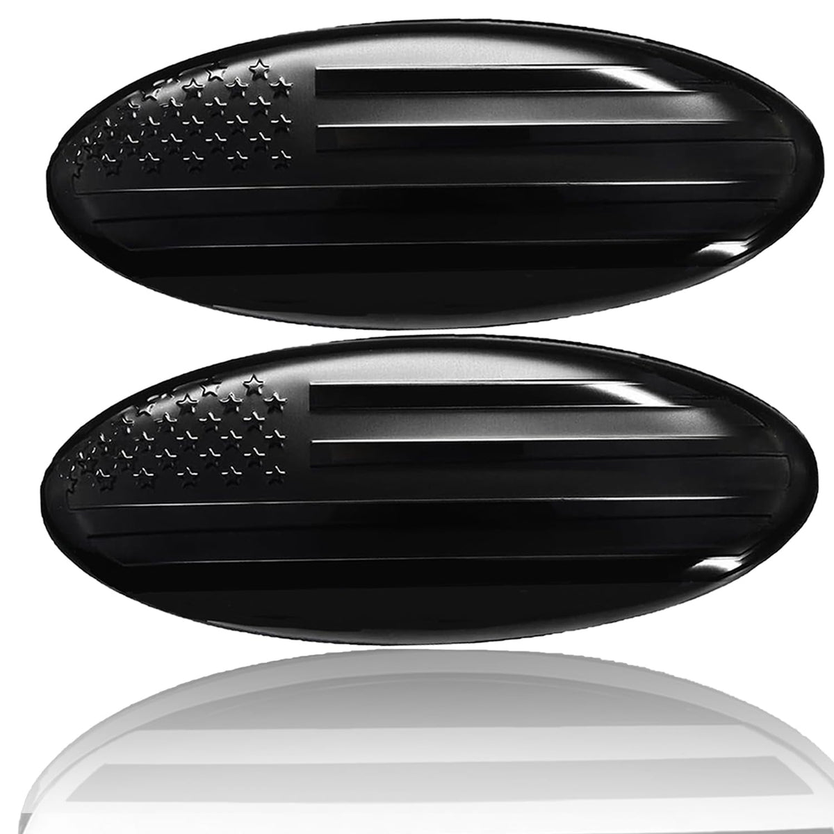 LINOAH front grille emblem close-up showing clean finish and accurate fit