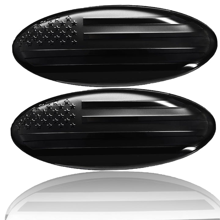 LINOAH front grille emblem close-up showing clean finish and accurate fit