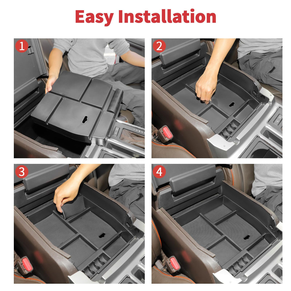 Linskip installed in truck dashboard demonstrating tidy interior