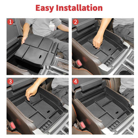 Linskip installed in truck dashboard demonstrating tidy interior