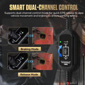 LINXINO BT10 close-up of rocker switch and LED power indicator for safety
