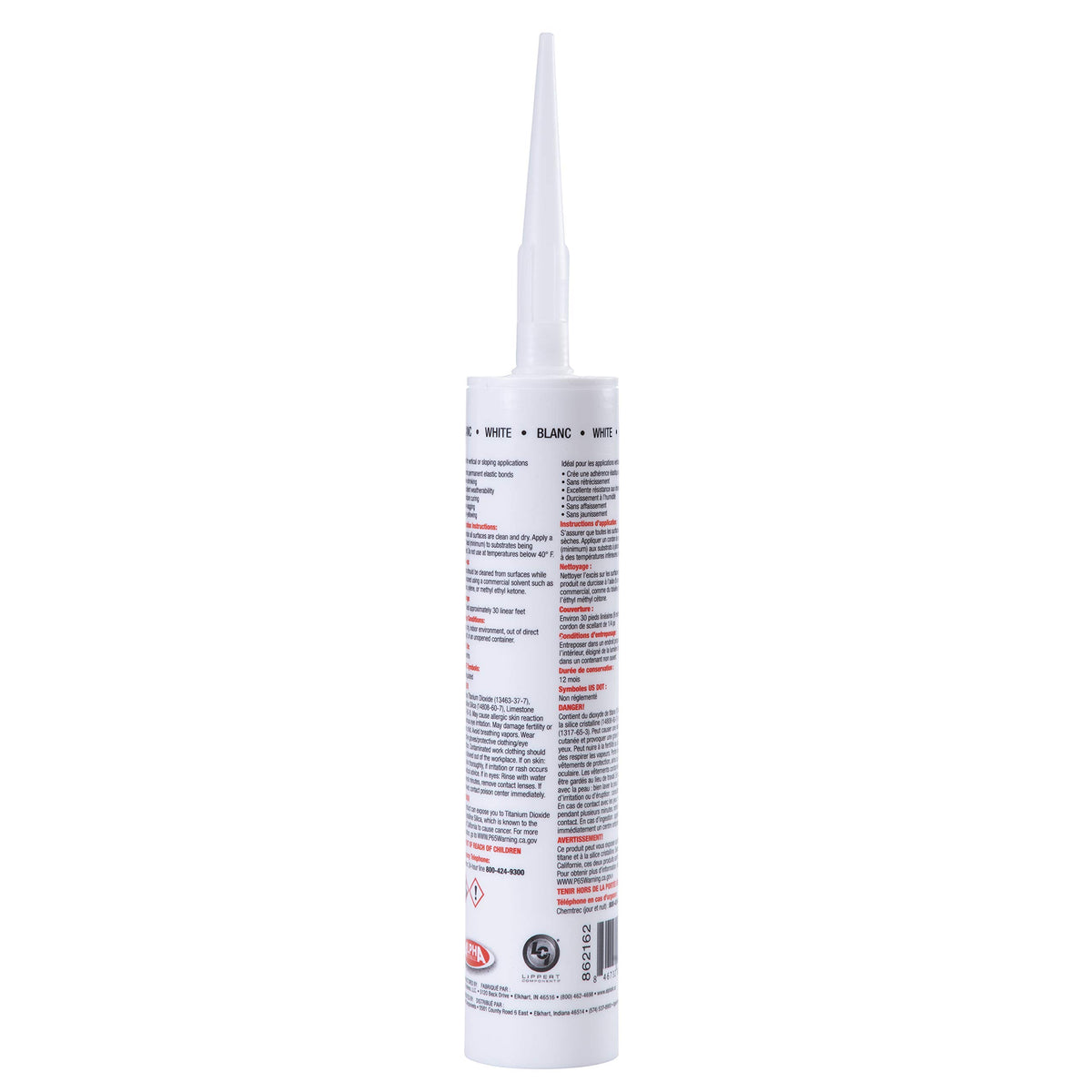Lippert 5160 Alphathane being applied to an RV window frame for durable bonding