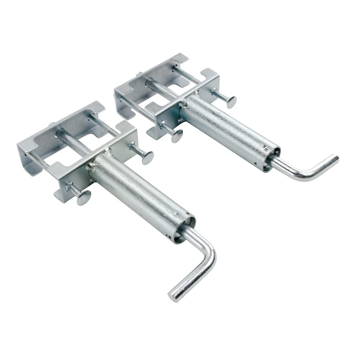 Lippert Components pull pin being used at a trailer landing, demonstrates faster single-handed operation