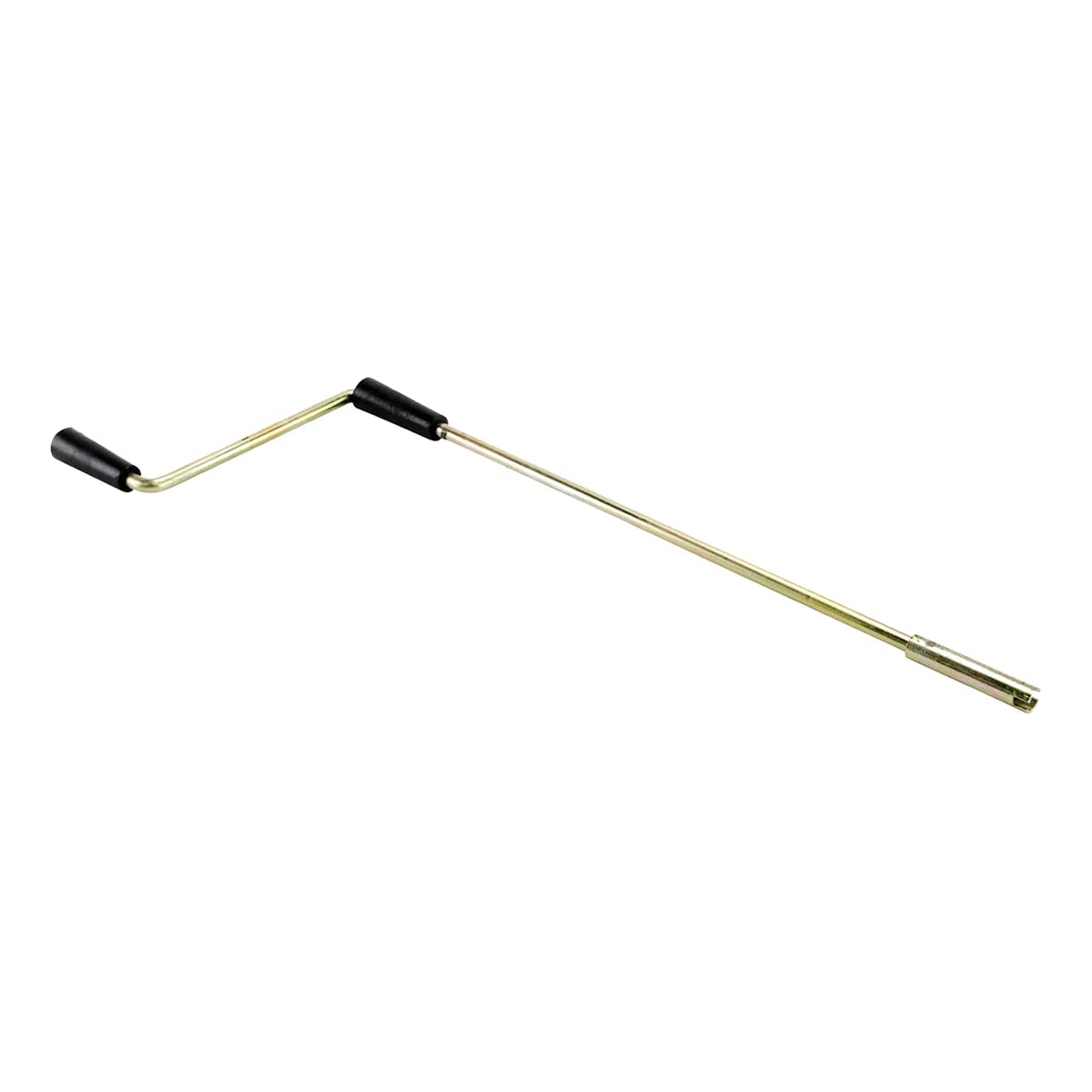 Lippert crank in retail packaging showing included replacement handle benefit
