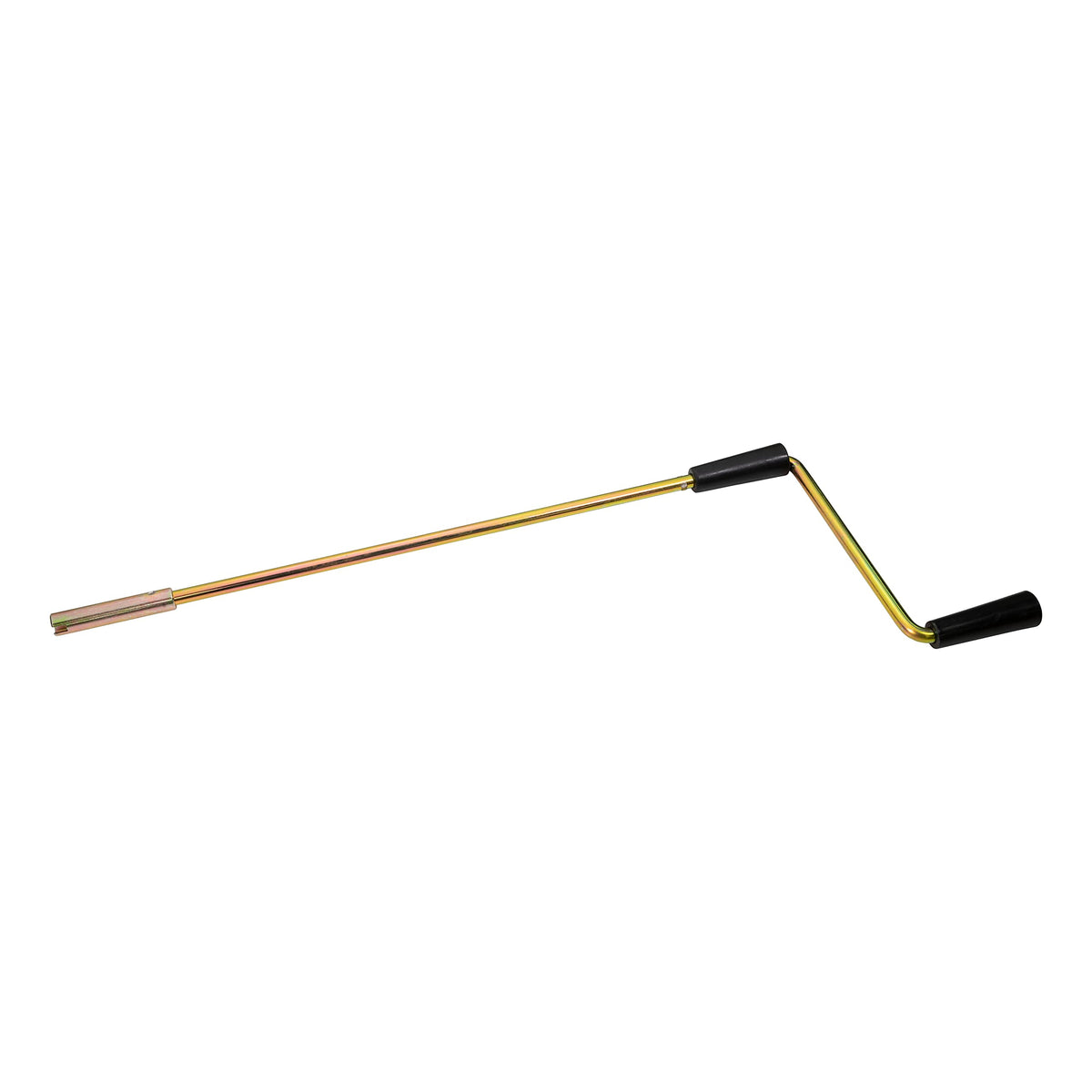 Lippert crank metal texture detail highlighting sturdy construction and reliability