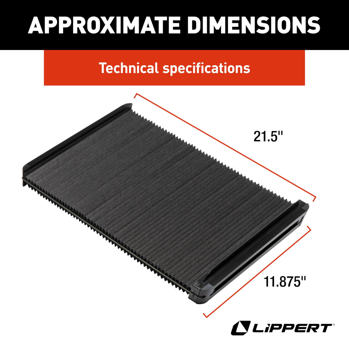 Lippert EcoCell close-up of pleated cells highlighting insulation performance