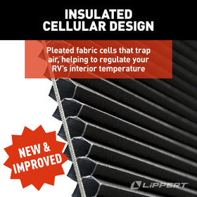 Lippert EcoCell being pushed down to adjust light quickly and quietly benefit