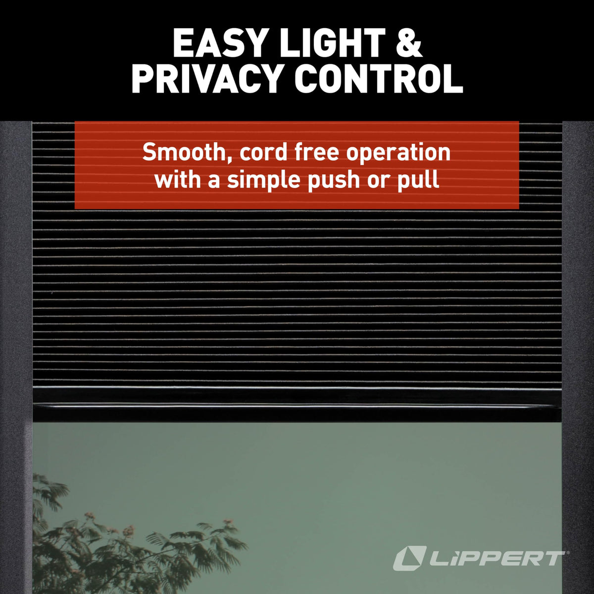 Lippert EcoCell beside a hand for scale illustrating compact, low-profile benefit