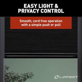 Lippert EcoCell beside a hand for scale illustrating compact, low-profile benefit