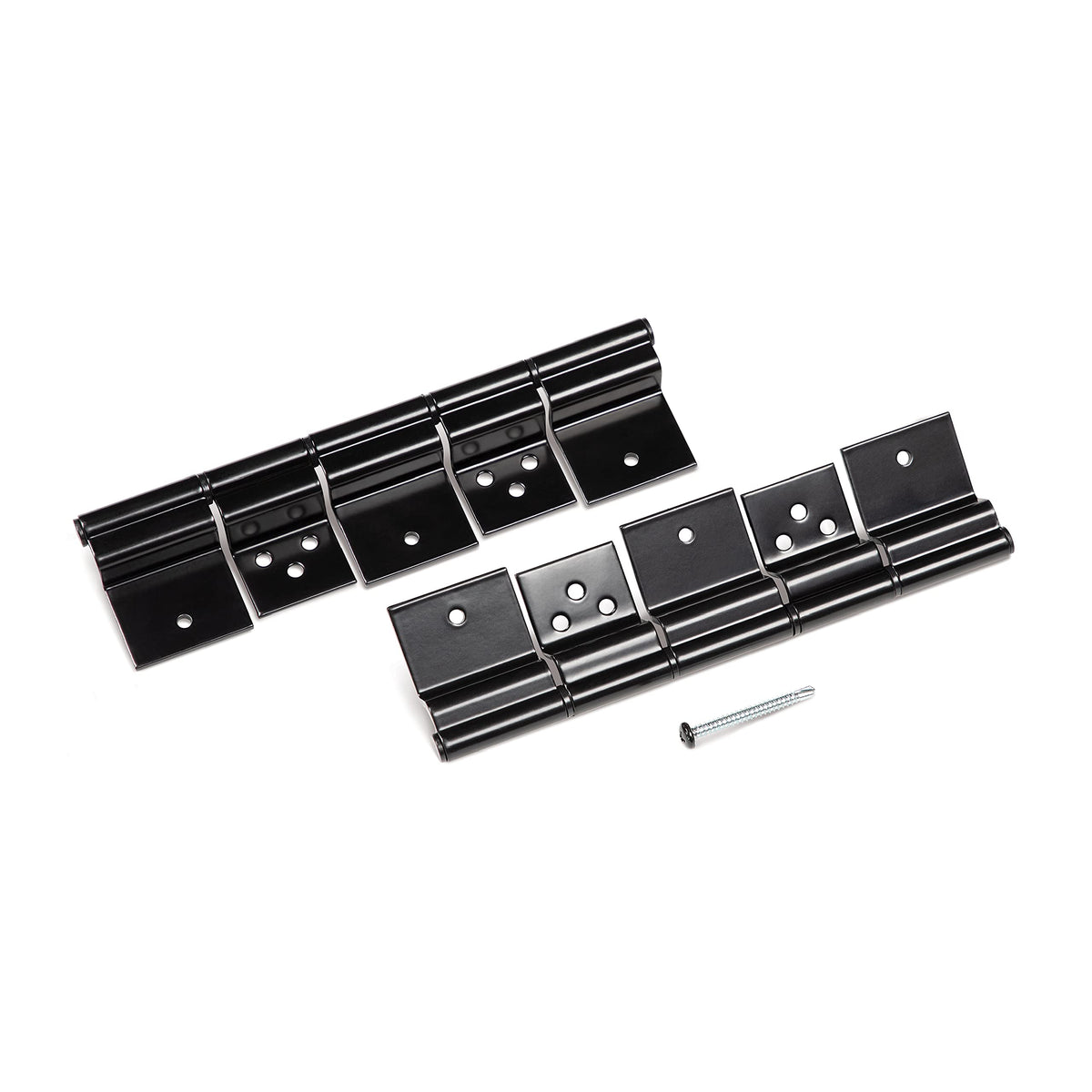 Lippert Components hinge front view showing compact design and durable finish for clean upgrade