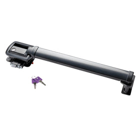 Lippert LatchXtend front view showing extended handle and improved reach