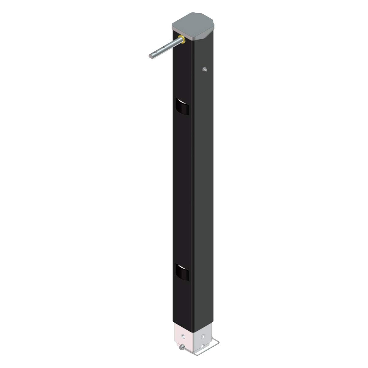 Lippert leg mounted on landing gear demonstrating compatibility