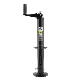 Lippert quick drop front view showing mount and black finish for durability