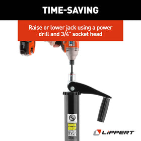 Lippert quick drop mounted on trailer showing secure fit and easier hitching