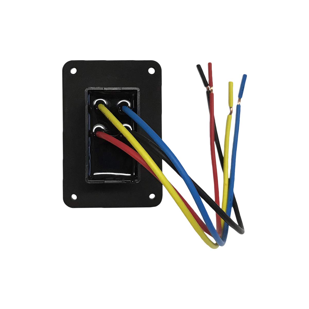 Lippert Components side profile of rocker switch demonstrating ergonomic operation