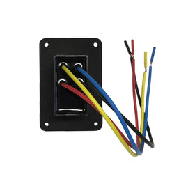Lippert Components side profile of rocker switch demonstrating ergonomic operation