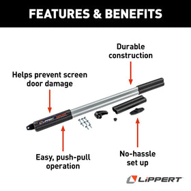 Lippert Screen Assist close-up of materials highlighting corrosion-resistant build