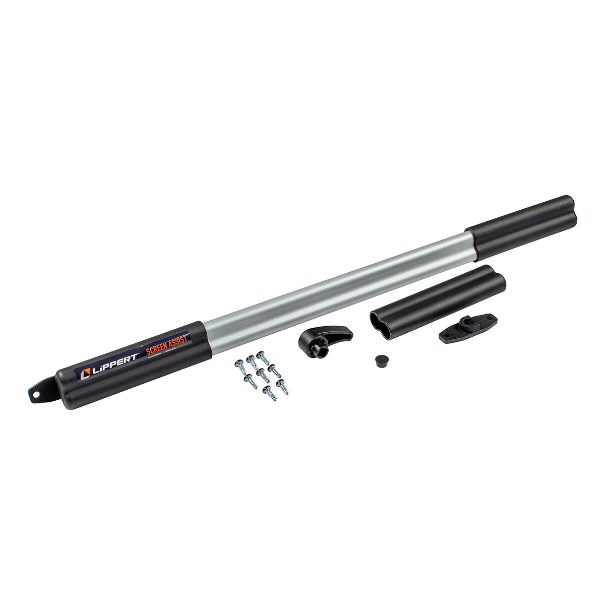 Lippert Screen Assist front view showing full-width handle and clean fit for convenience