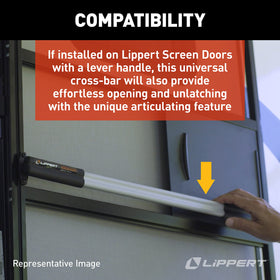 Lippert Screen Assist mounting hardware laid out to show easy-install advantage