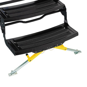 Lippert front view of Solid Stance stabilizer showing stable entry benefit