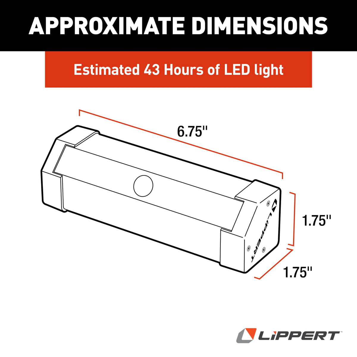Lippert step light close-up of motion and dusk sensors for reliable activation