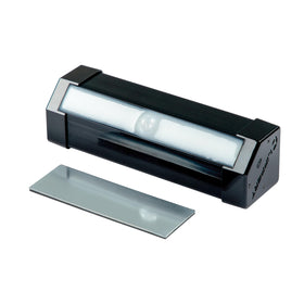 Lippert step light front view showing compact profile and even glow benefit