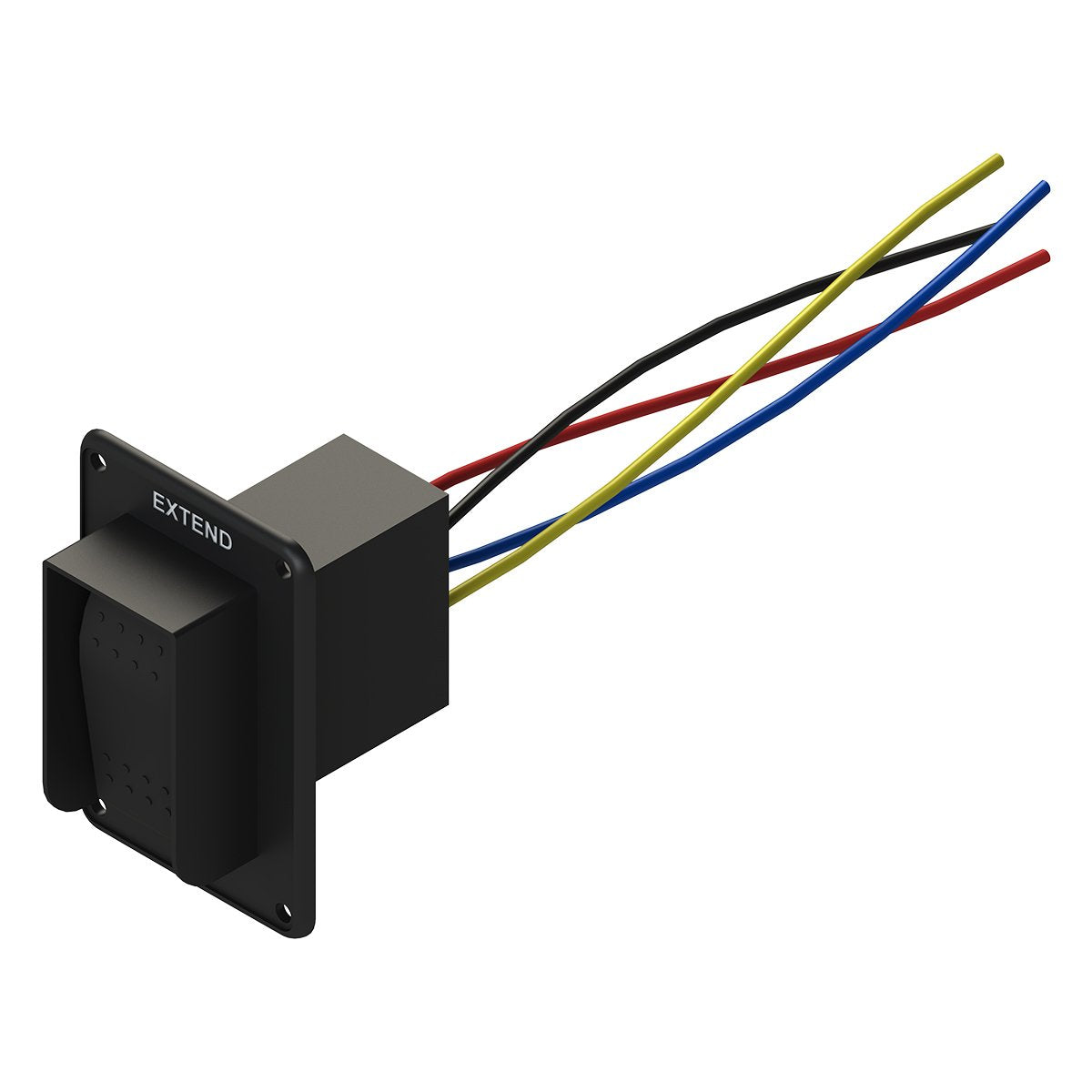 Lippert Components switch installed in RV panel restoring easy stabilizer control