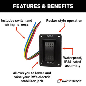 Lippert Components wiring harness detail showing secure connection for durable performance