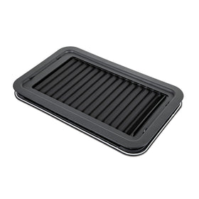 Lippert Components front view of Thin Shade kit showing clean black frame and window benefit privacy
