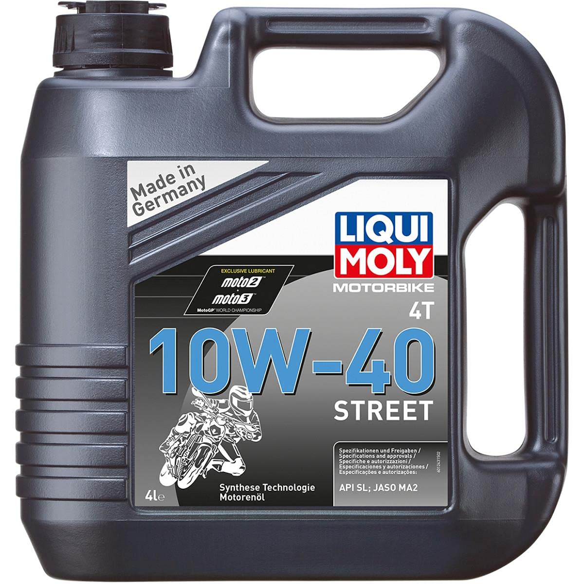 Liqui Moly front label on 4-liter bottle showing product and protection benefits
