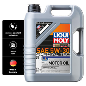 Liqui Moly front packaging showing 5L jug and clear product identity for easy selection