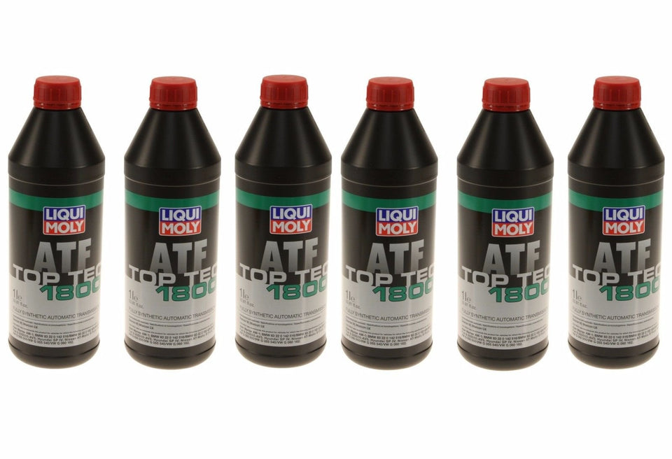 Liqui Moly ATF 6L front label showing BMW compatibility and smooth shifting benefit