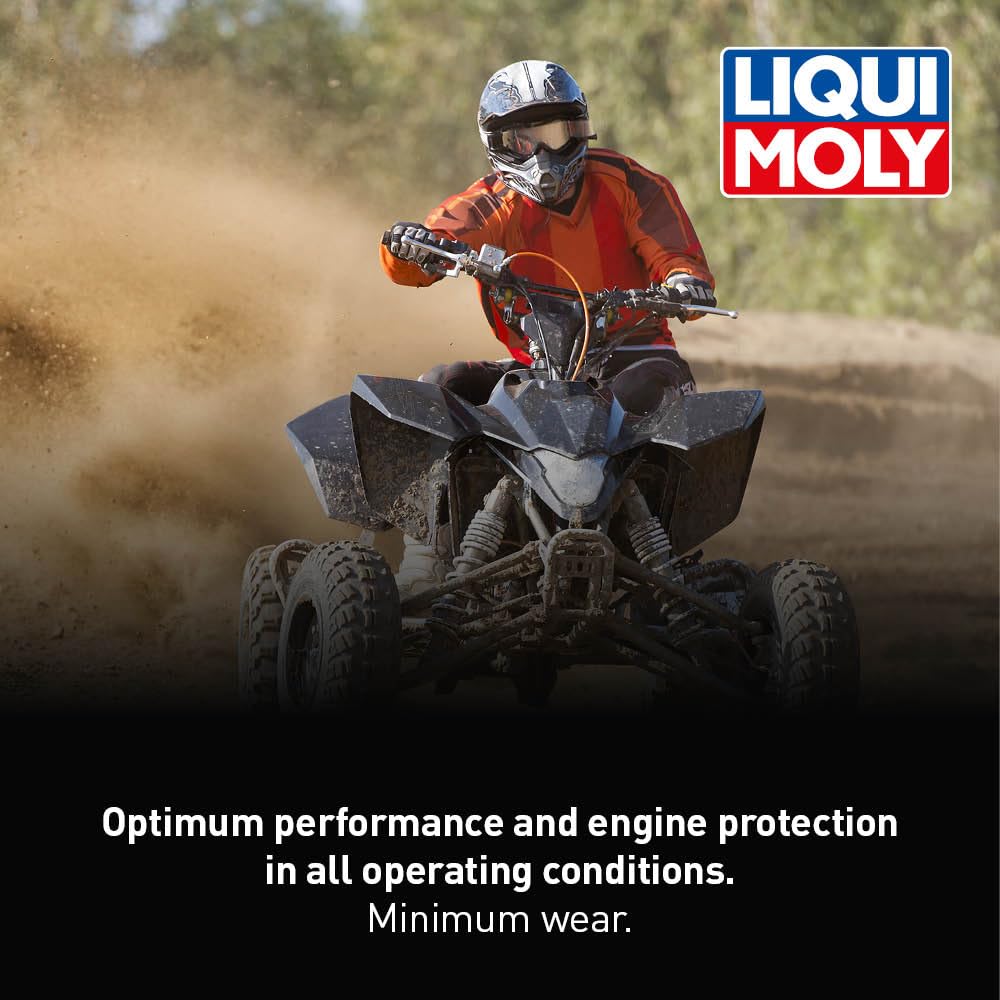 Liqui Moly oil texture close-up showing smooth viscosity and stable film