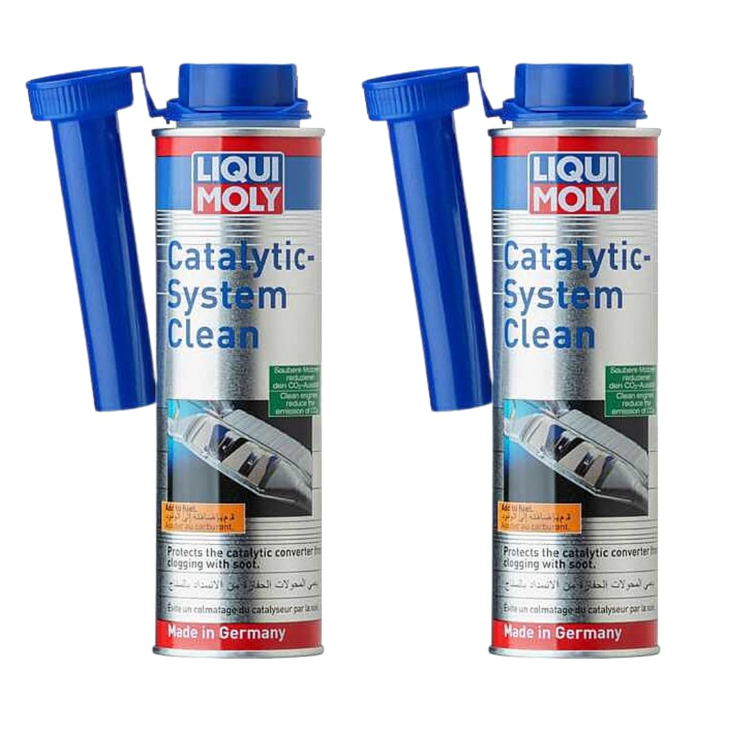 Liqui Moly bottle front view showing product and catalytic protection benefits