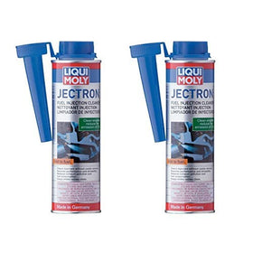 Liqui Moly Jectron pouring into fuel tank demonstrating easy use