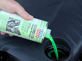 Liqui Moly Molygen in-engine pour demonstrating easy application and wear reduction benefit
