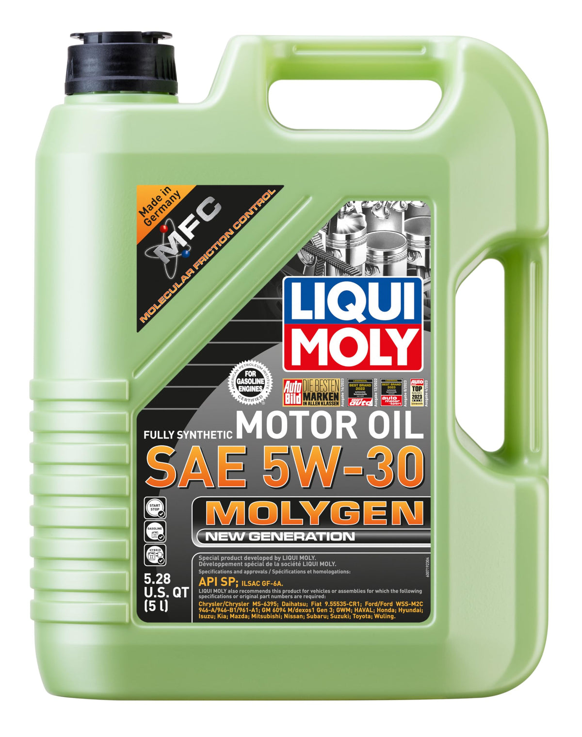 LIQUI MOLY Molygen front packaging showing bottle and 5L label for confident selection