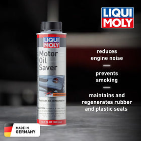 Liqui Moly label close-up highlighting instructions and easy identification benefit