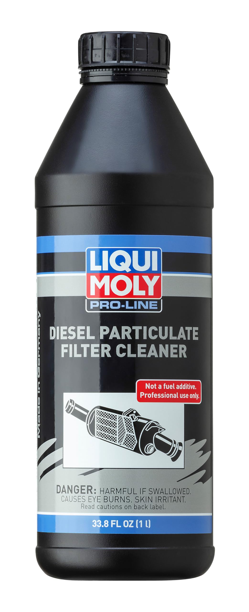 Liqui Moly front label of 1 L DPF cleaner showing product and professional cleaning benefit