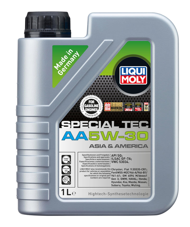 Liqui Moly front label showing product name and benefits for engine protection