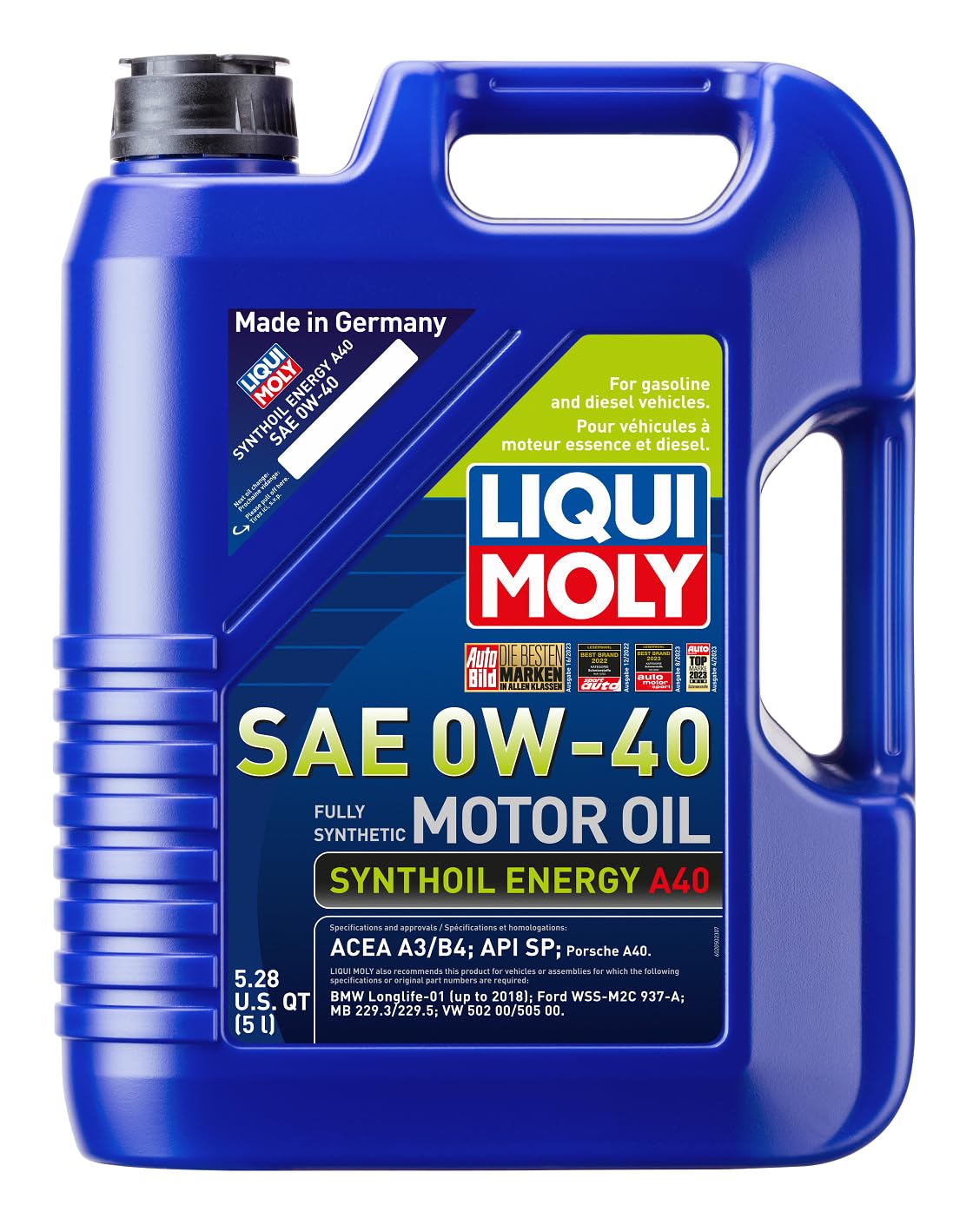 Liqui Moly front packaging showing 5L container and clear product branding for easy identification